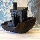 3D printed item that resembles a small boat