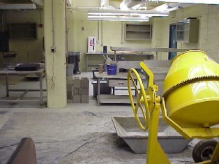 construction materials lab interior