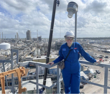 Emily Smith on co-op at Dow chemical