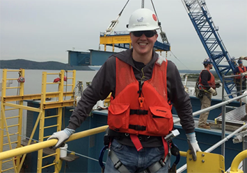 Megan Miller, architectural engineering class of 2019, took a picture of a construction site in Cincinnati.