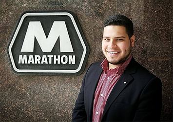 Kareem Elgafy, chemical engineering and ACCEND MBA class of 2019, on co-op at Marathon
