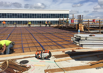 Megan Miller, architectural engineering class of 2019, took a picture of a construction site in Cincinnati.