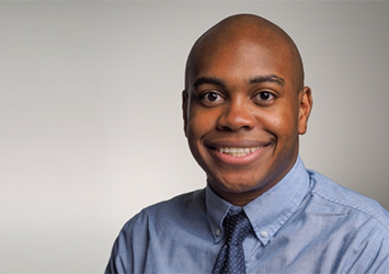 Rickey Terrell, chemical engineering class of 2019, is pictured with a tie and button up shirt in his headshot.