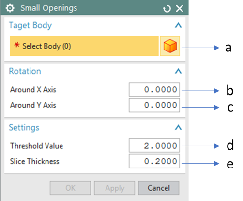 Small Opening GUI